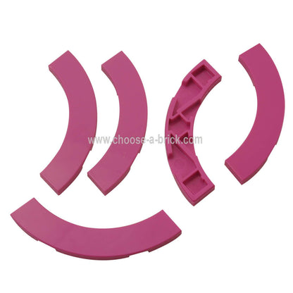 타일, 둥근 모서리 4 x 4 마카로니 와이드 