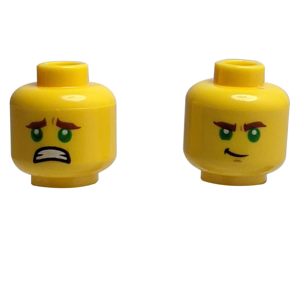 Minifigura Cabeza con Expresiones Dobles 