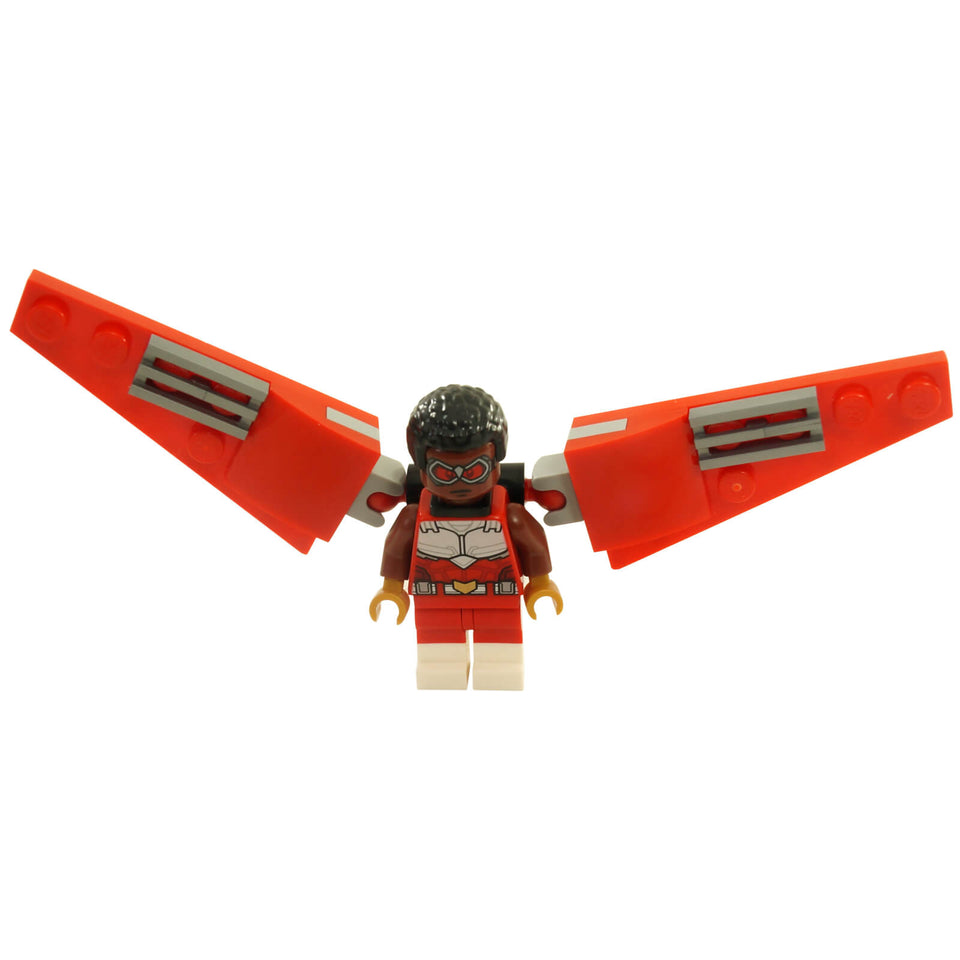 Falcon LEGO Marvel minifigure sh642 wingpack wings red goggles
