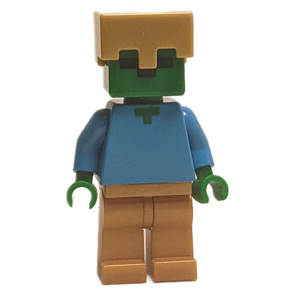 Zombie Minecraft cu Picioare de Aur Perlă & Cască 