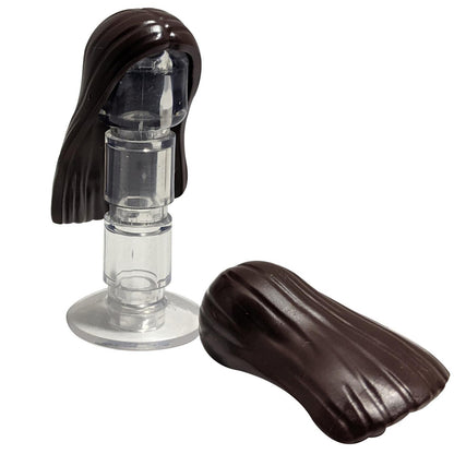 LEGO® Female Long Straight Hair 41612 in Dark Brown