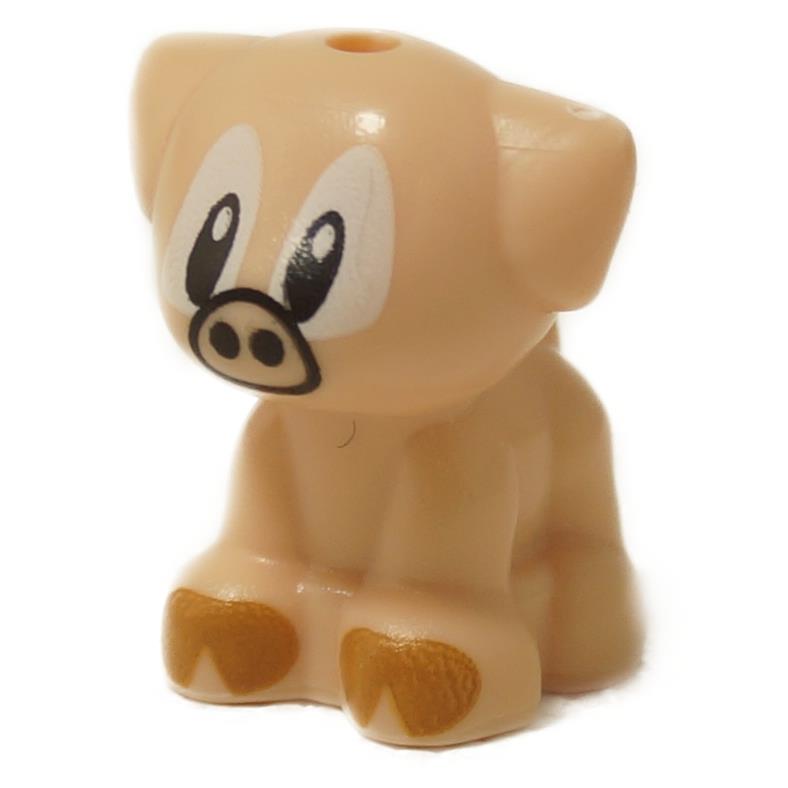 LEGO® Sonic the Hedgehog™ pig figure 'Picky', showing its large cartoon eyes and brown hooves.