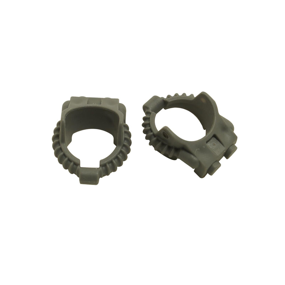 Dark bluish gray LEGO® minifigure fire helmet breathing hose (Part 6158) firefighter respirator hose accessory
