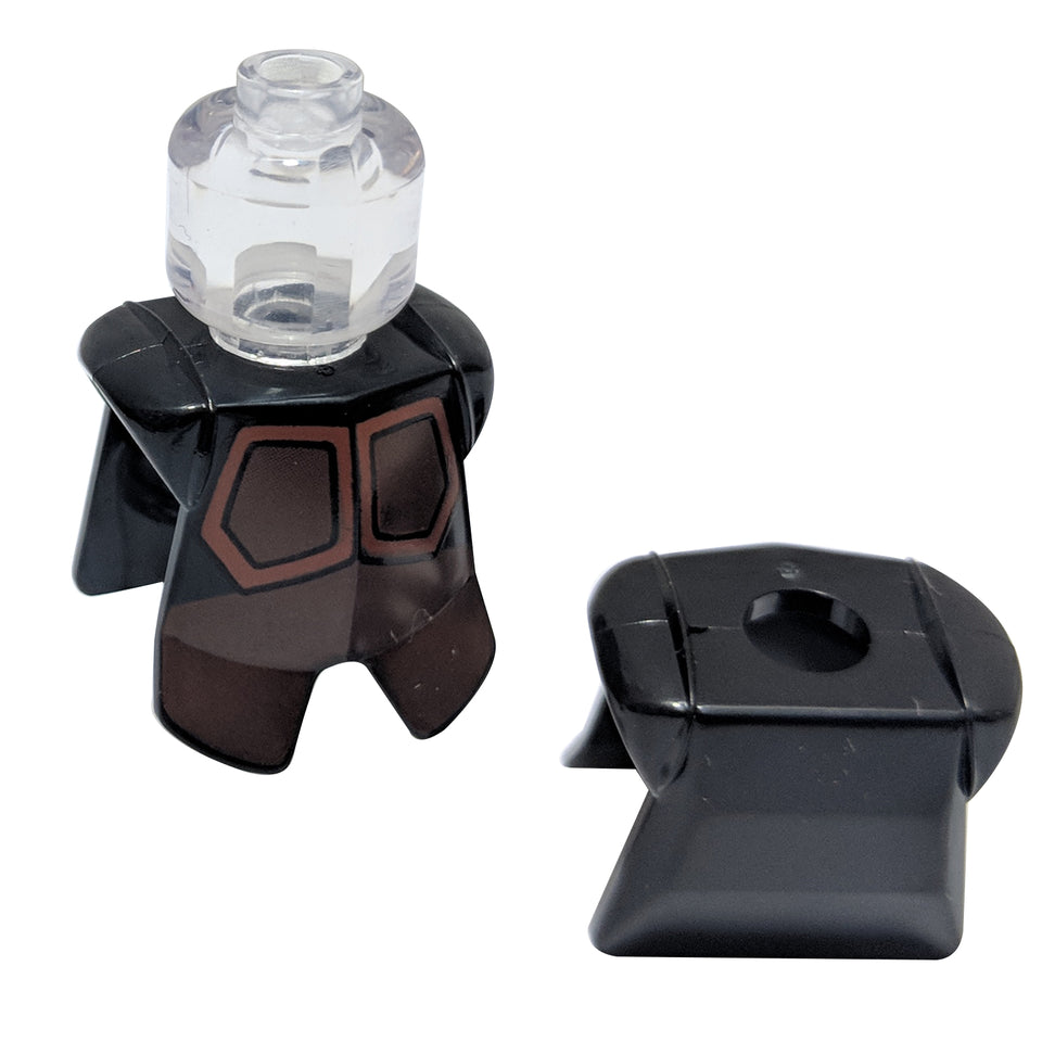 LEGO® Firebender breastplate 2587pb16 with printed chest panels and shoulder flanges
