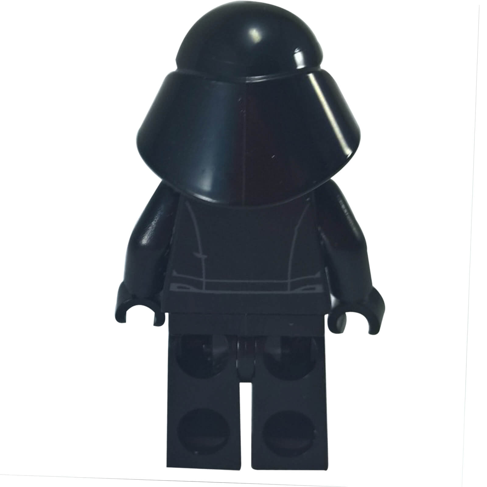 LEGO Star Wars First Order Crew Member minifigure sw0671 with helmet and dark uniform. back profile