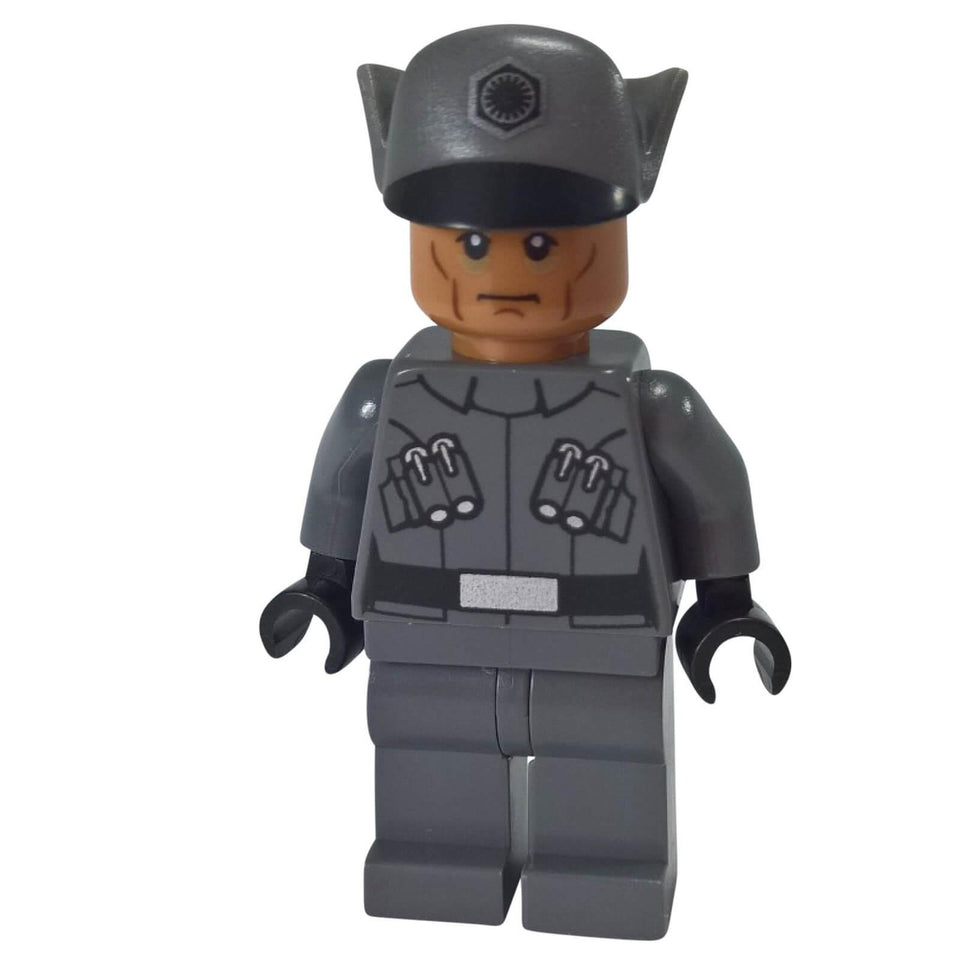 LEGO Star Wars First Order Officer minifigure sw0670 with grey uniform and cap
