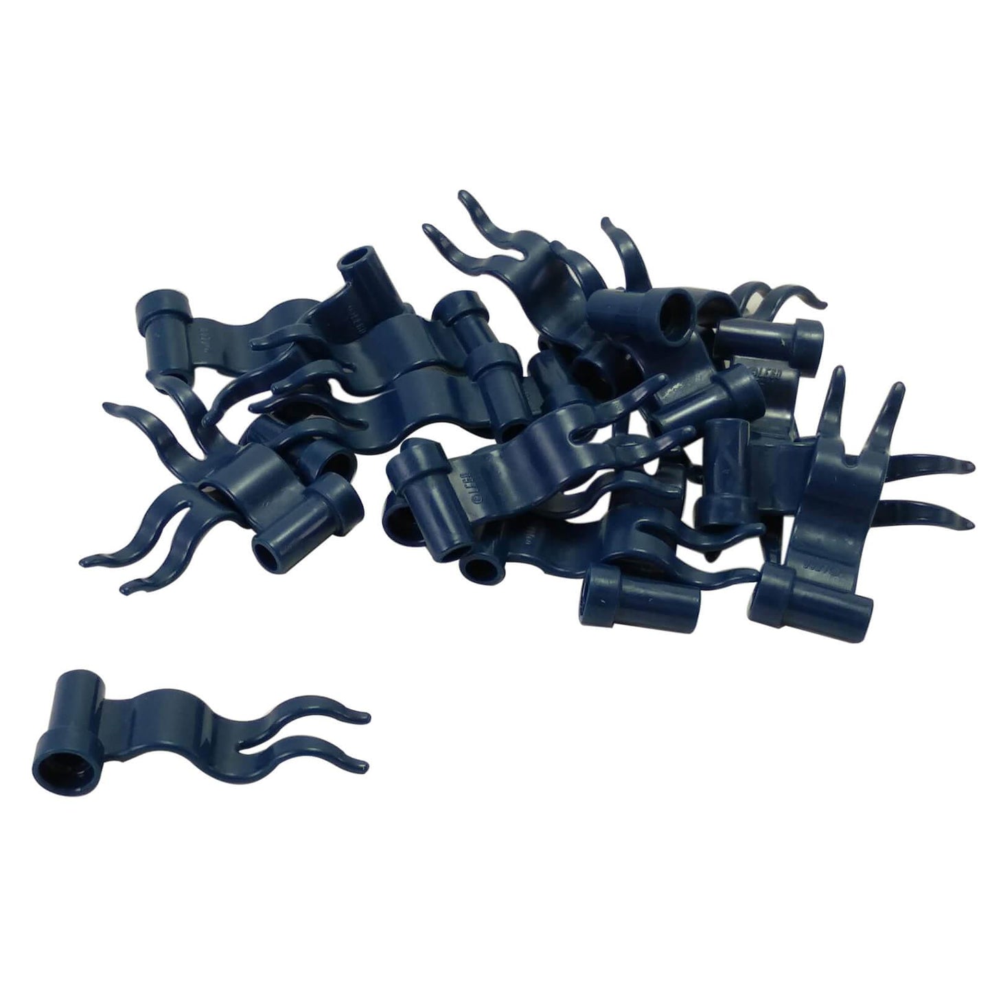 Dark blue 4 x 1 wave flag piece, right-facing, for banners and flags

