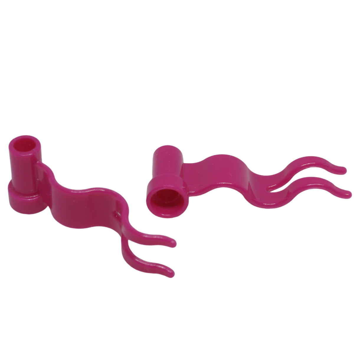 Magenta  4 x 1 wave flag piece, right-facing, for banners and flags
