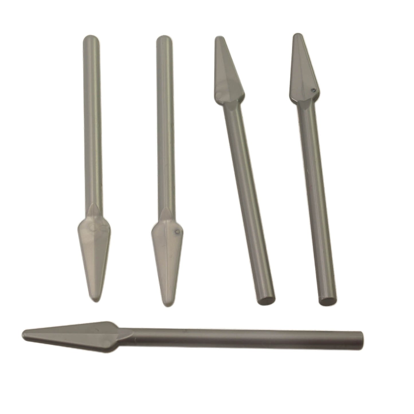 flat silver minifigure pike spear weapon with flat handle end accessory piece
