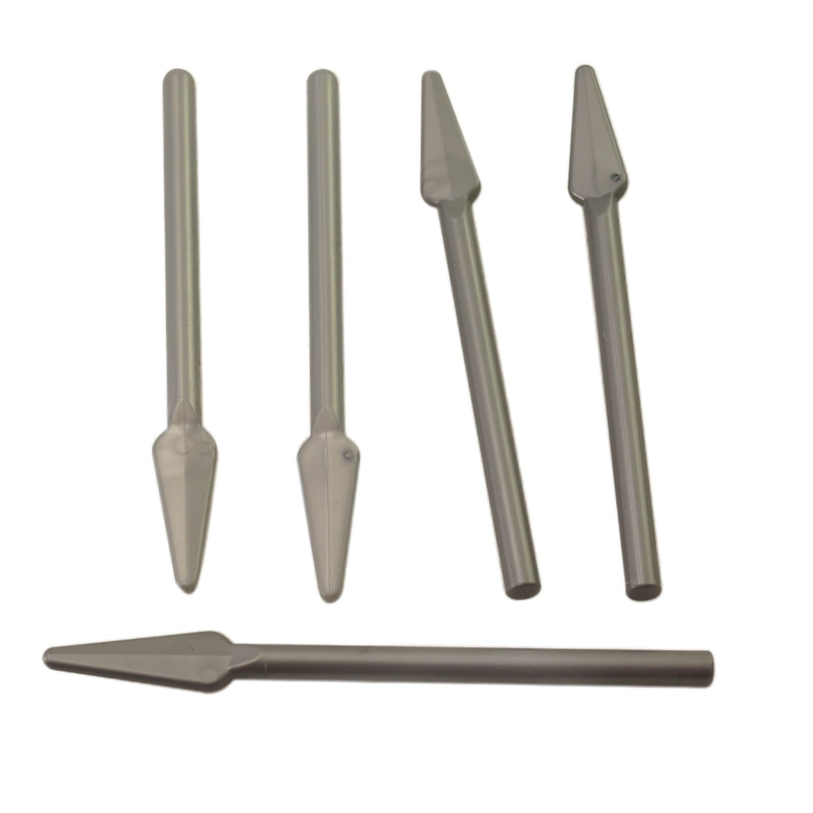 flat silver minifigure pike spear weapon with flat handle end accessory piece
