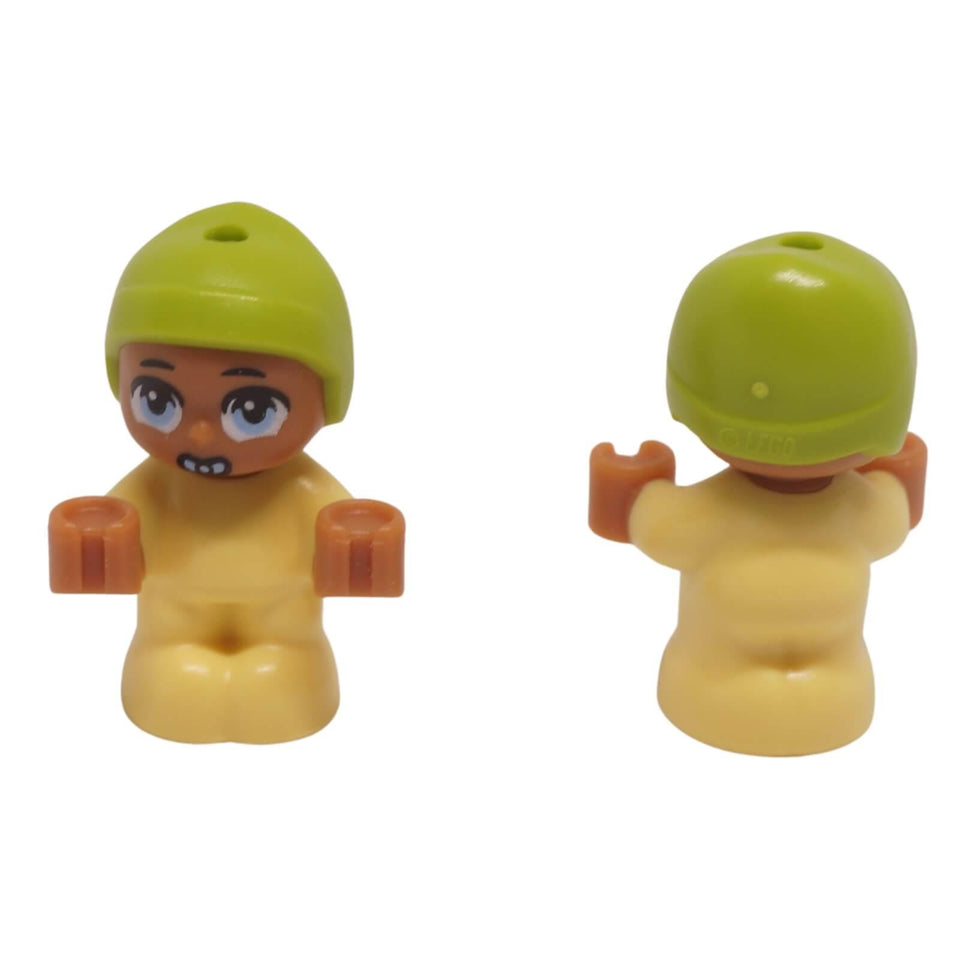 Front and back view of LEGO Friends Amalia frnd775 baby figure.