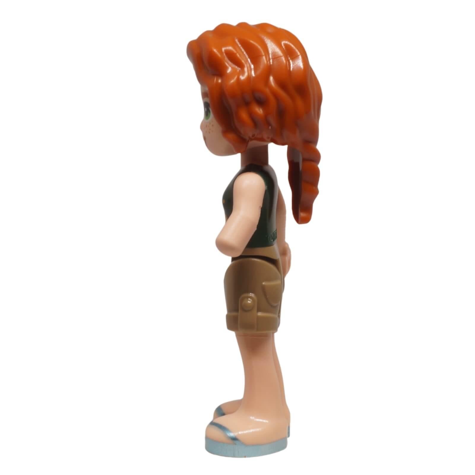 LEGO® Friends Autumn minifigure frnd0711 with mushroom top and orange hair, side profile