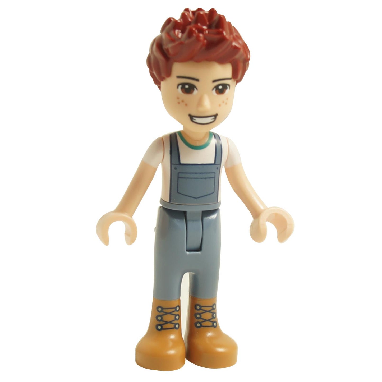 LEGO Friends Daniel mini doll with sand blue overalls and white top frnd0495
