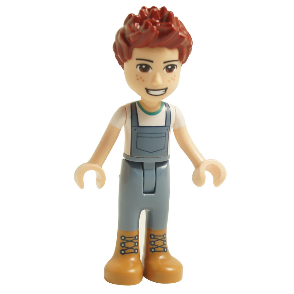 LEGO Friends Daniel mini doll with sand blue overalls and white top frnd0495
