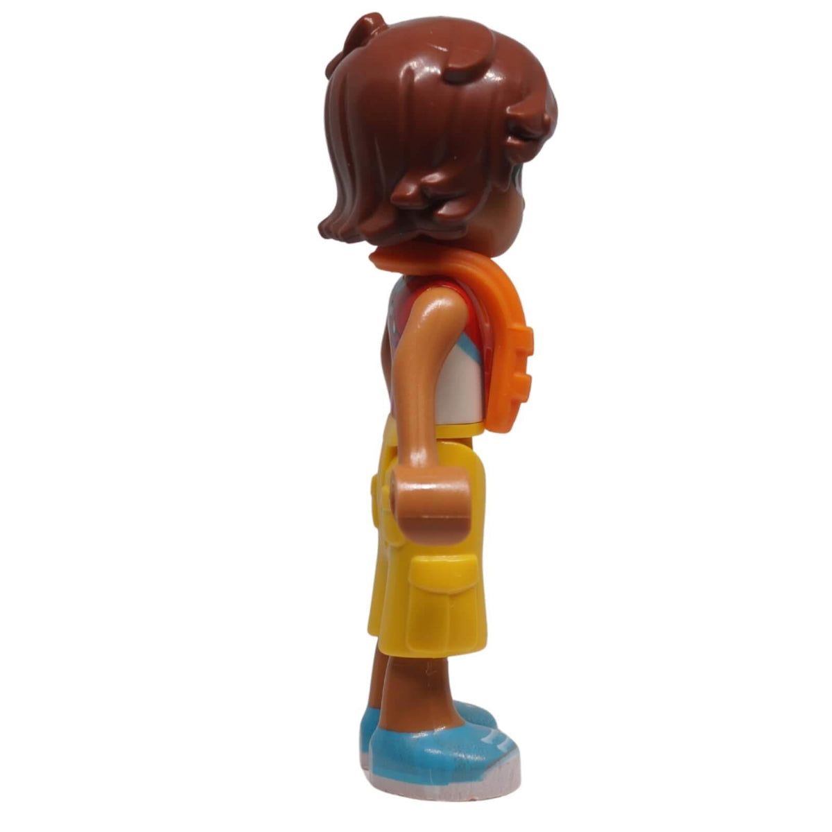 LEGO® Friends Leo mini-doll frnd0744 right side view showing life jacket, short hairstyle and cropped trousers