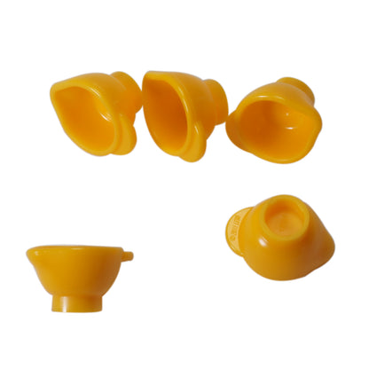 Bright light orange measuring jug accessory small kitchen container piece
