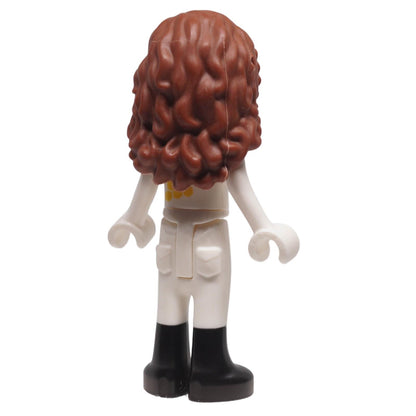 LEGO® Friends Olivia mini-doll frnd0498 rear view showing long textured hair, trousers and tall boots
