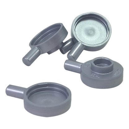 LEGO® frying pan kitchen accessory part 4528 in flat silver