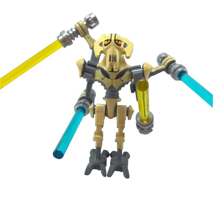 LEGO General Grievous minifigure sw0254 with printed armor and multi-limb body weapon