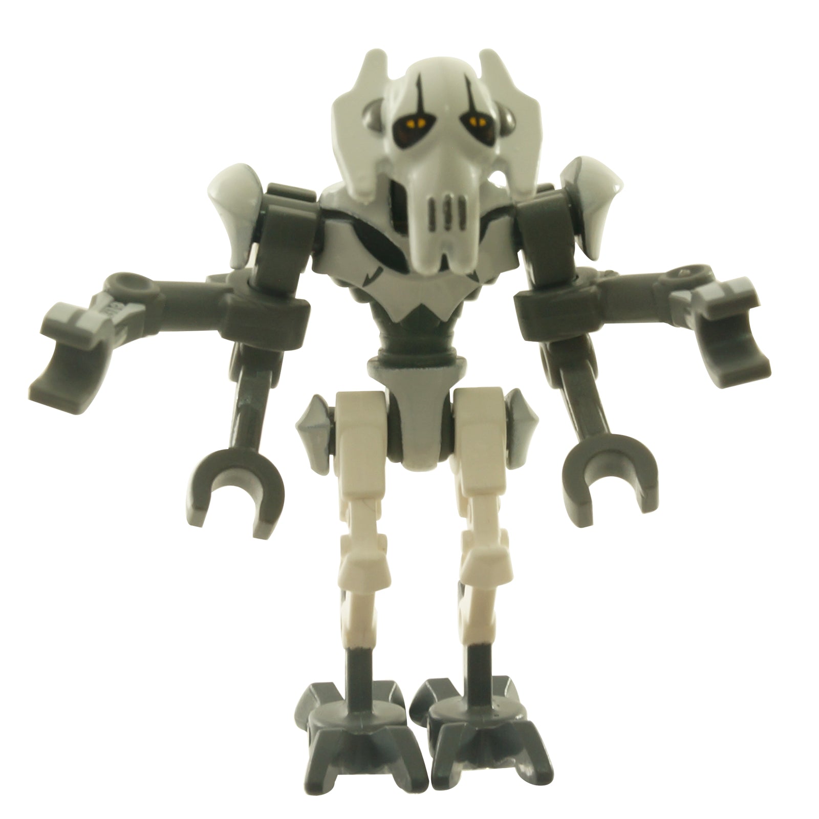 LEGO General Grievous minifigure sw0515 with printed white armor and multi-limb body