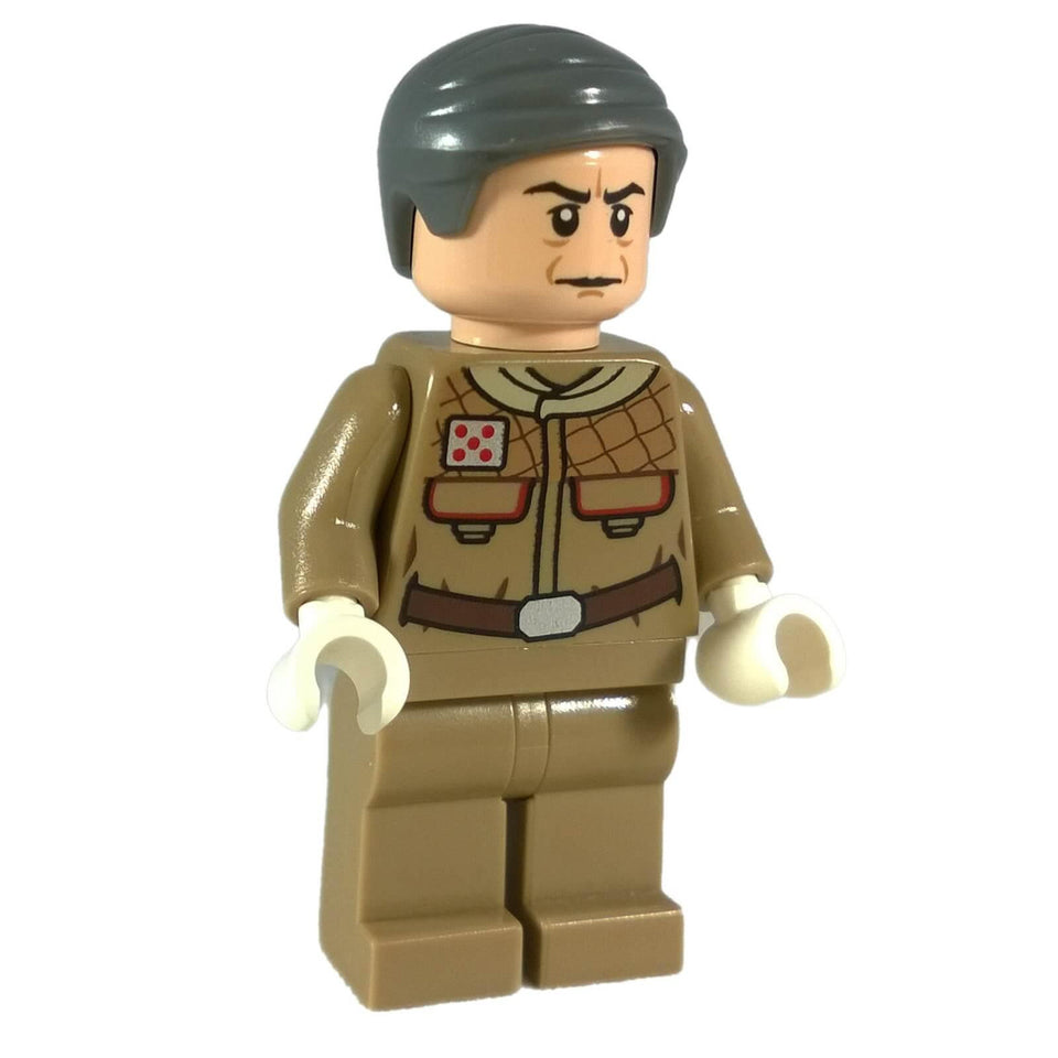LEGO General Rieekan minifigure sw0460 with Rebel officer uniform print