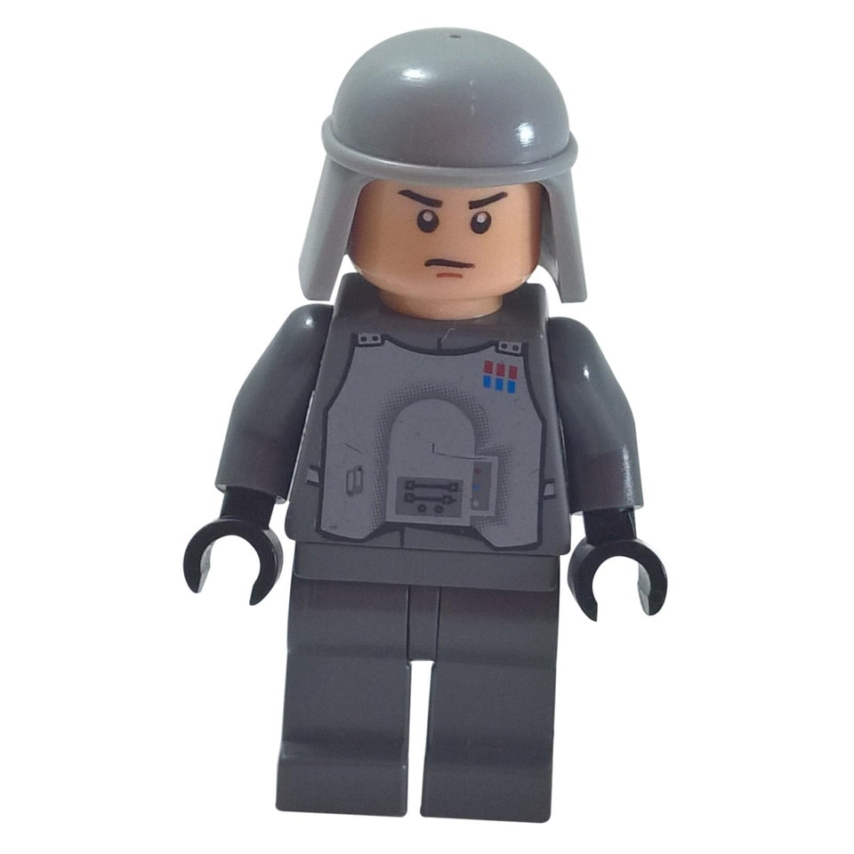 LEGO General Veers minifigure sw0289 with light bluish gray helmet and uniform print