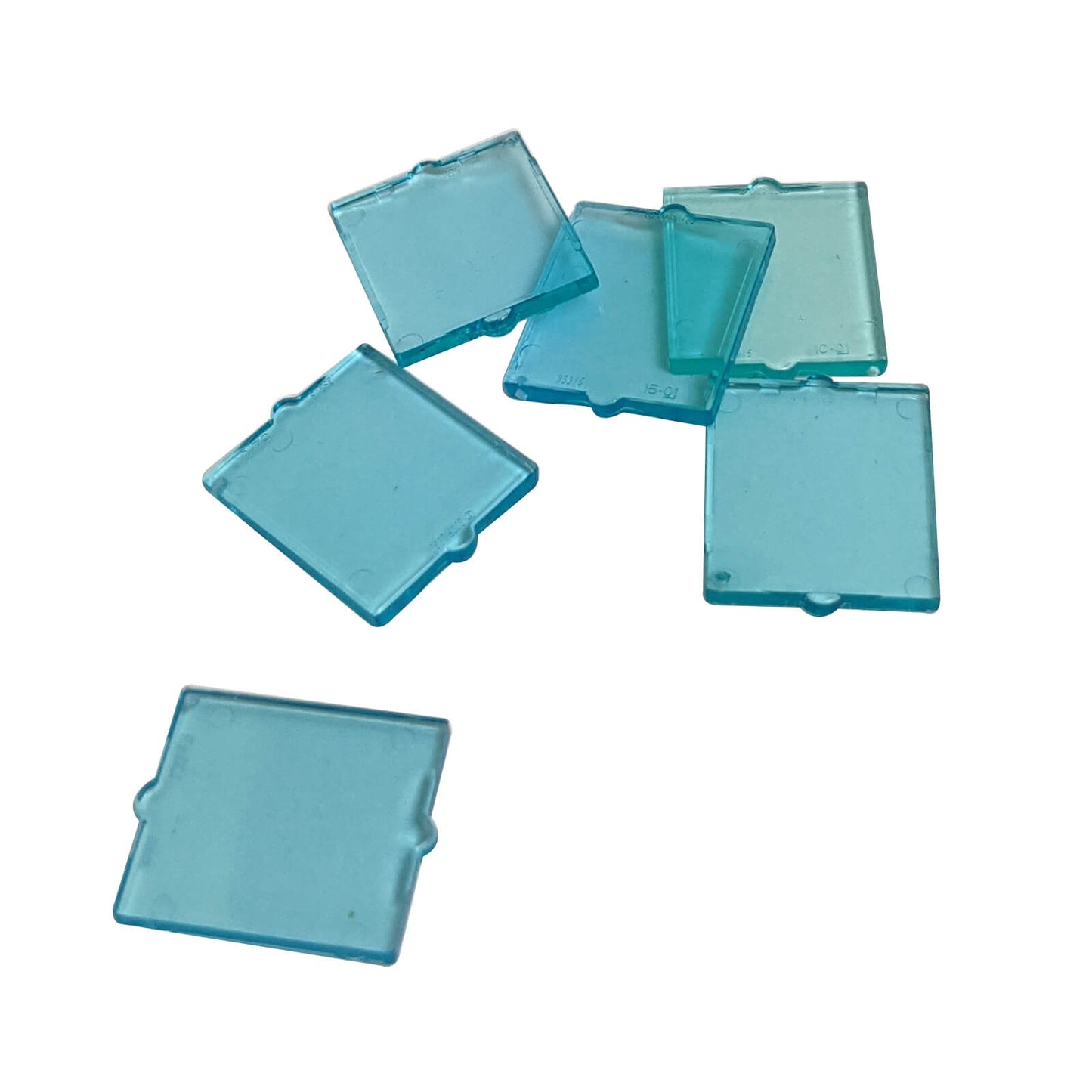 LEGO® Glass for Window 1x2x2 Flat Front in transparent light blue for window, vehicle, and custom builds