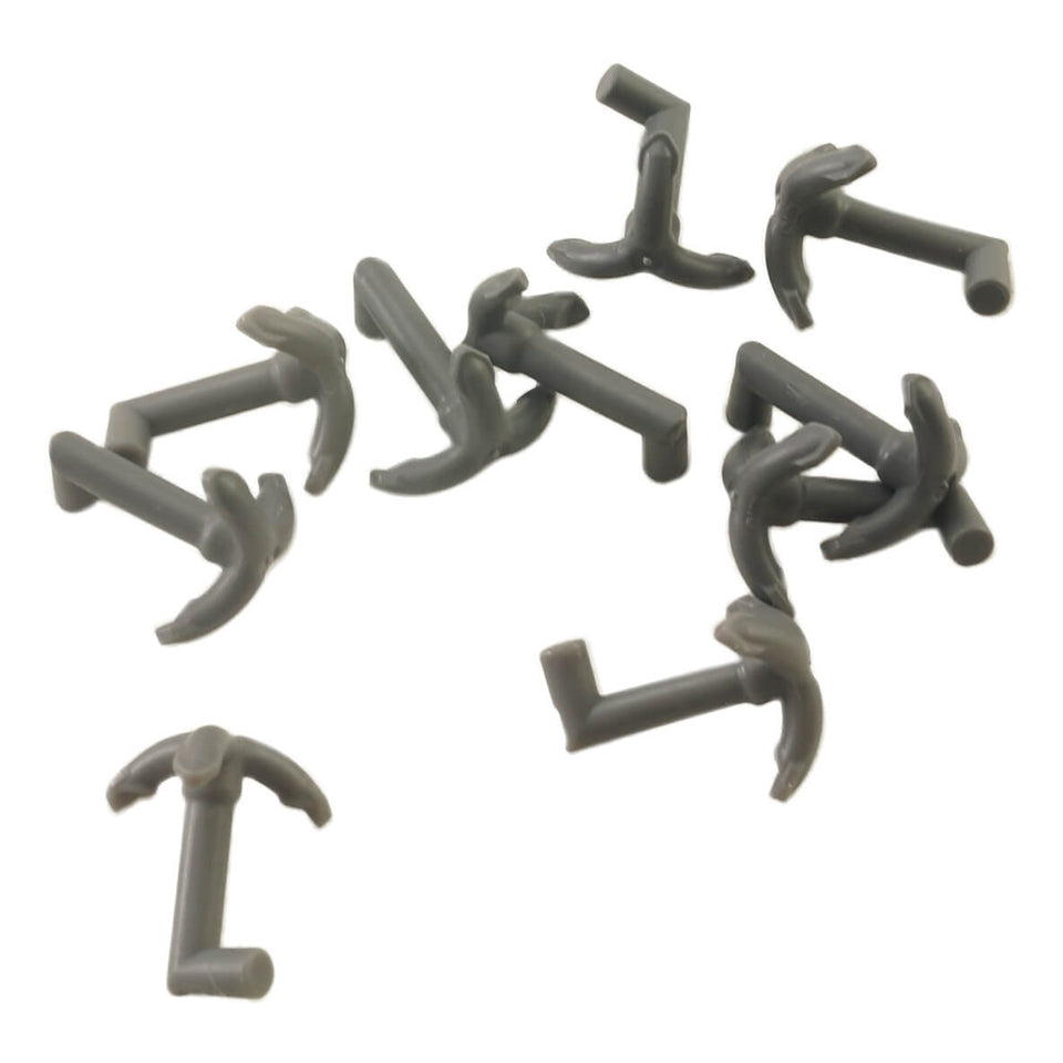 LEGO® Grappling Hook with Bar Part 15534 in dark bluish grey