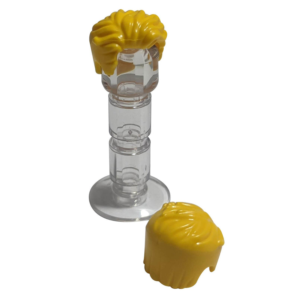 LEGO® Pieza de cabello 23186 – Cabello despeinado peinado a la izquierda con una entrada de viuda