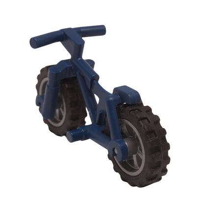 LEGO® Heavy Mountain Bike 36934c04 with wheels and handlebars dark blue back view
