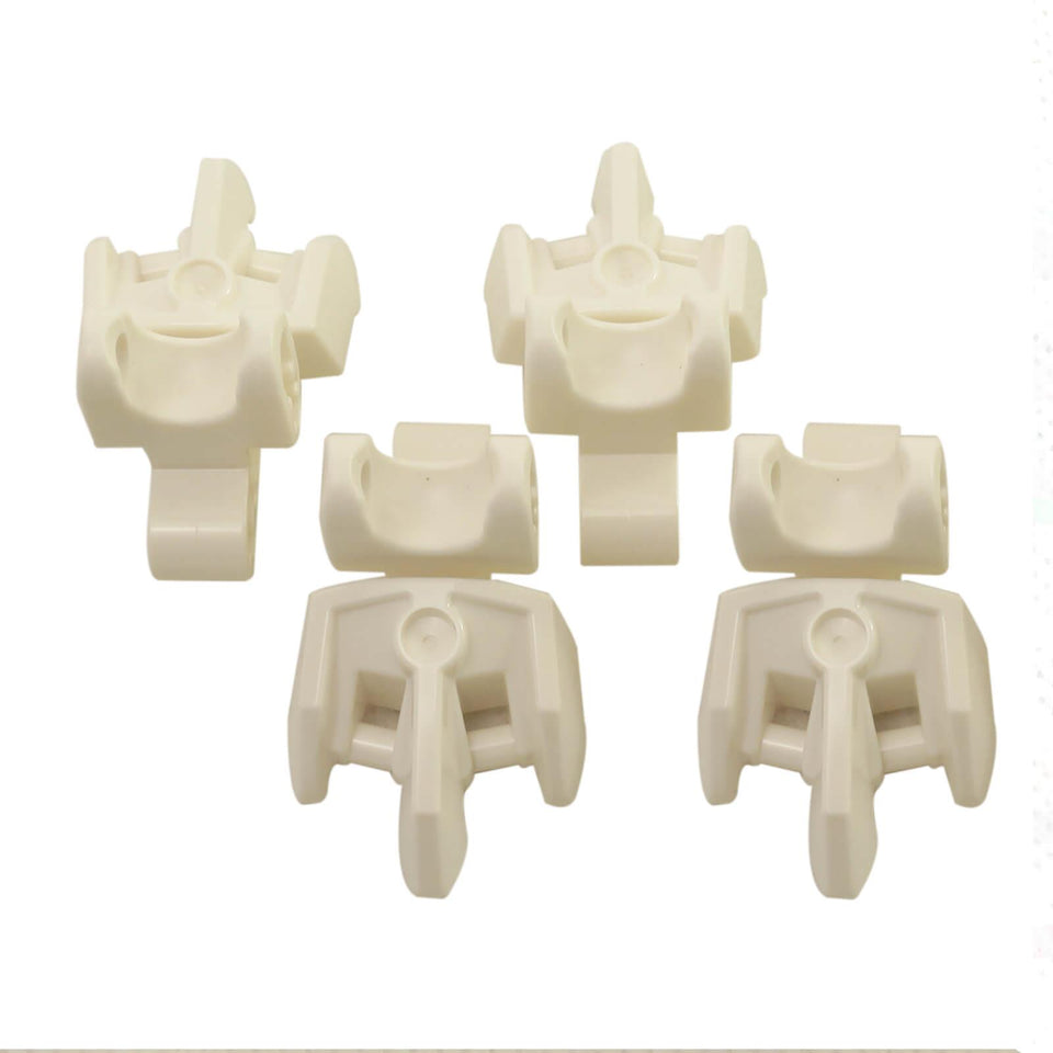 LEGO Hero Factory foot with three short claws and ball joint socket part 15976 white