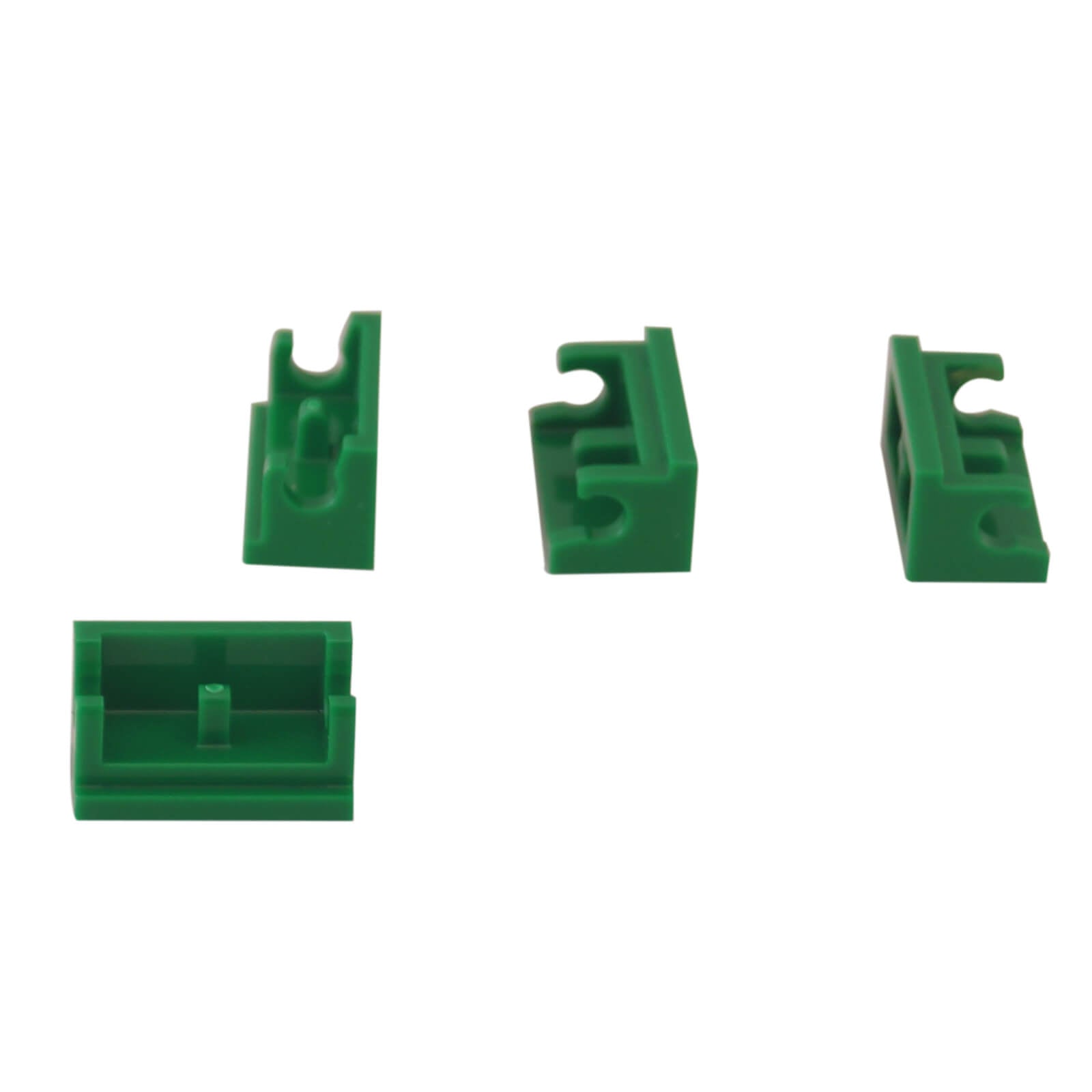 Green hinge brick 1 x 2 base part 3937 for articulated builds and movable structures