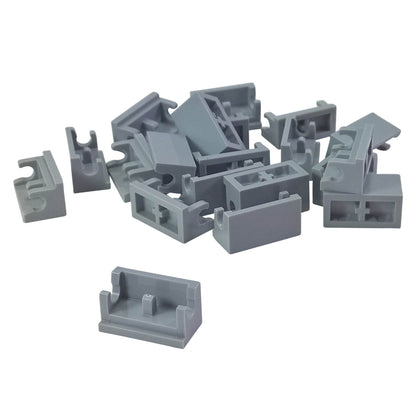 Light bluish gray hinge brick 1 x 2 base part 3937 for articulated builds and movable structures