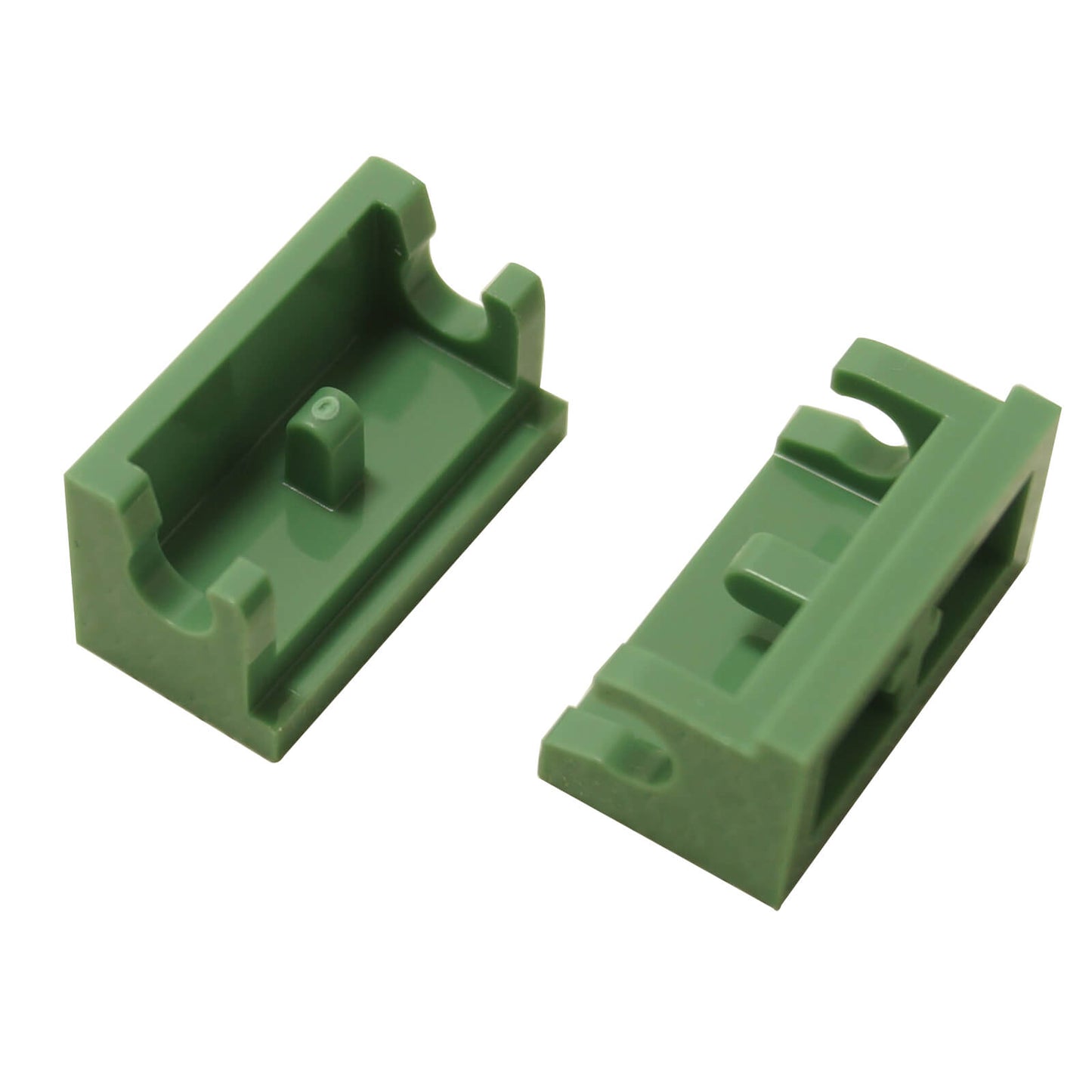 Sand green hinge brick 1 x 2 base part 3937 for articulated builds and movable structures