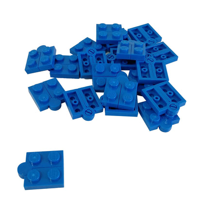 LEGO® hinge plate 1 x 4 swivel assembly 2429c01 in blue including hinge components 2429 and 2430

