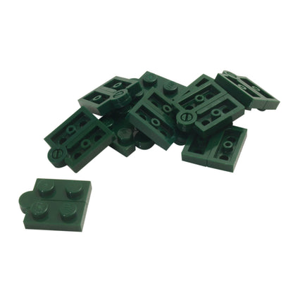 LEGO® hinge plate 1 x 4 swivel assembly 2429c01 in dark green including hinge components 2429 and 2430
