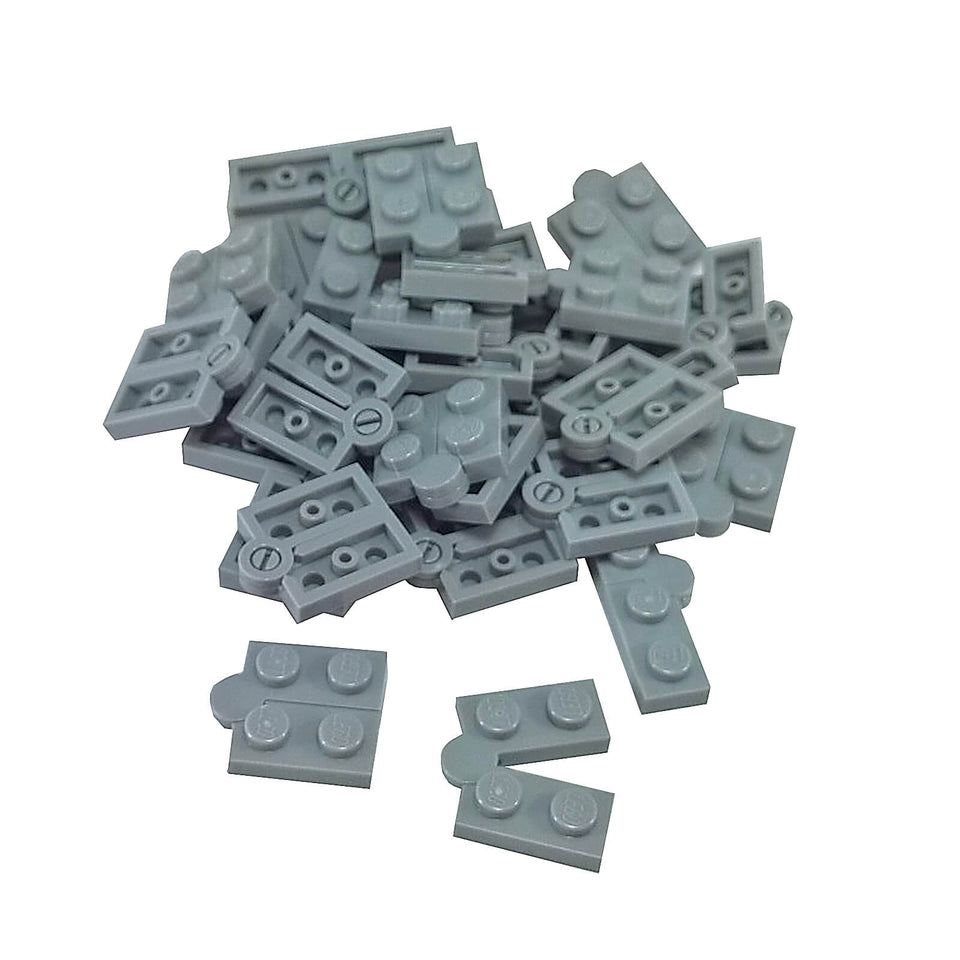 LEGO® hinge plate 1 x 4 swivel assembly 2429c01 in light bluish gray including hinge components 2429 and 2430
