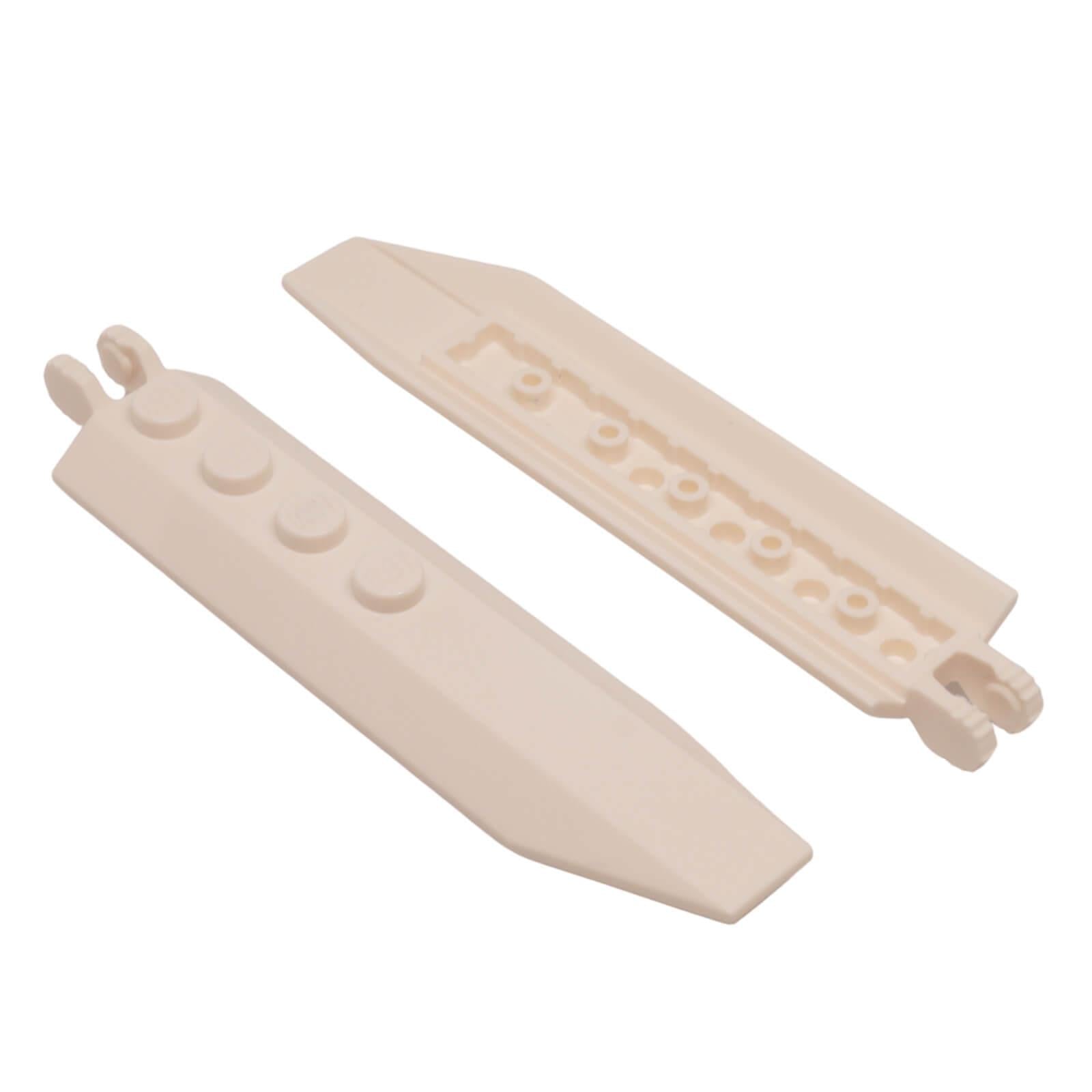 LEGO® Hinge Plate 1 x 8 with Angled Side Extensions 30407 white