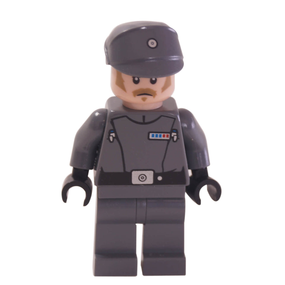 LEGO® Star Wars™ Imperial Recruitment Officer minifigure sw0913 in grey uniform and cap
