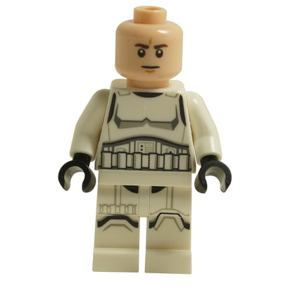 LEGO Imperial Stormtrooper male minifigure unmasked with white armor torso sw1327