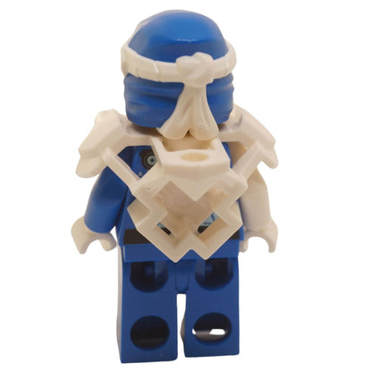 LEGO® NINJAGO® Jay Digi Jay minifigure back view with white shoulder armor Season 12