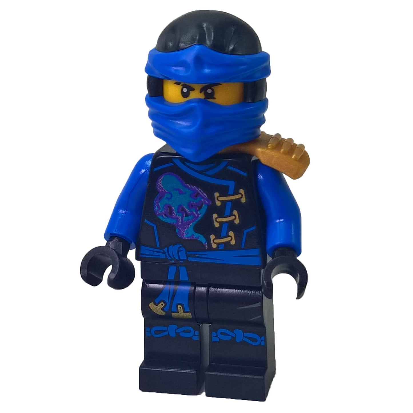 LEGO® Jay Skybound minifigure njo0248 in dark blue robes with blue hood