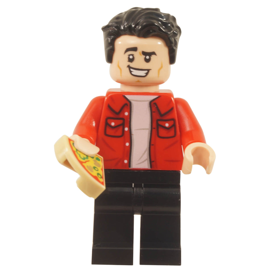 LEGO® Joey Tribbiani minifigure idea060 holding pizza slice accessory