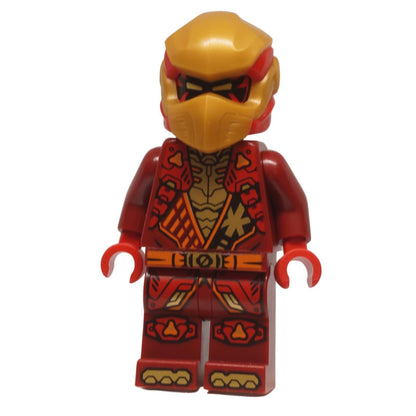 LEGO® Kai Dragons Rising minifigure njo0925 with red tunic and pearl gold head wrap