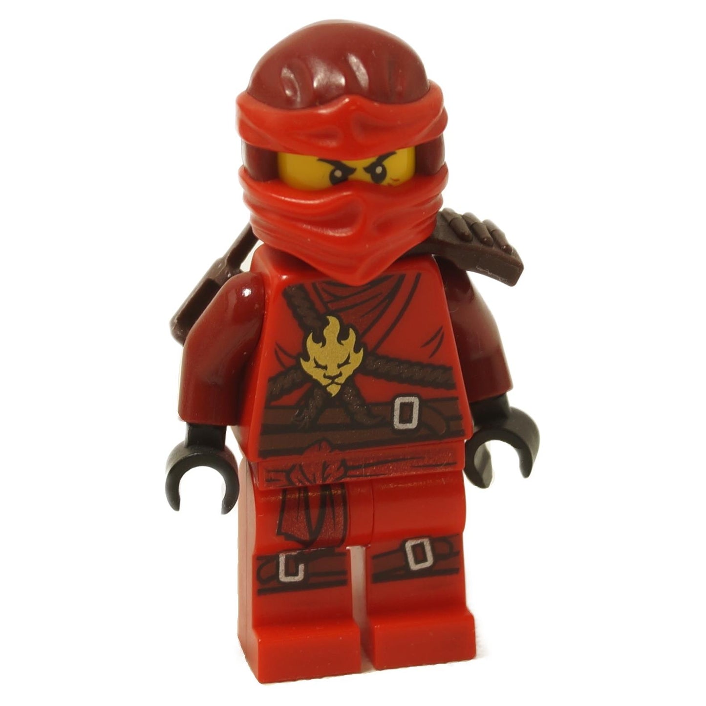 LEGO NINJAGO Kai minifigure in red Honor Robe with flame emblem and scabbard.