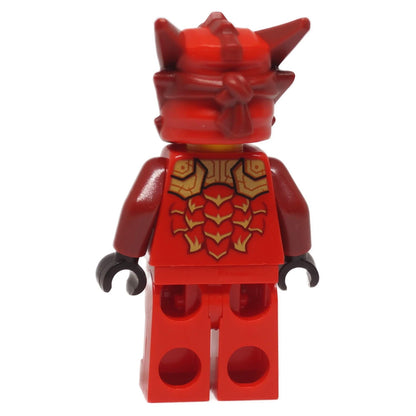 LEGO® NINJAGO® Kai minifigure back view showing red torso back print