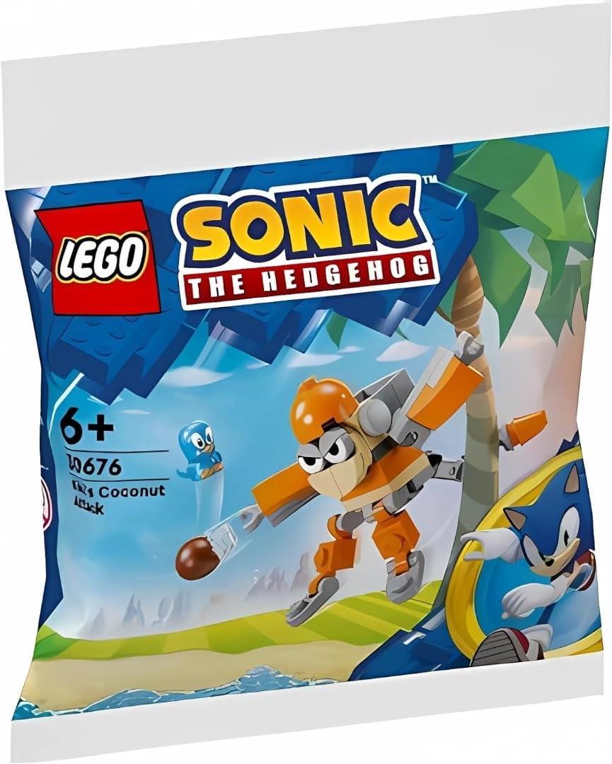 LEGO® Sonic the Hedgehog Kiki's Coconut Attack polybag set 30676 featuring Kiki robot build and Flicky character