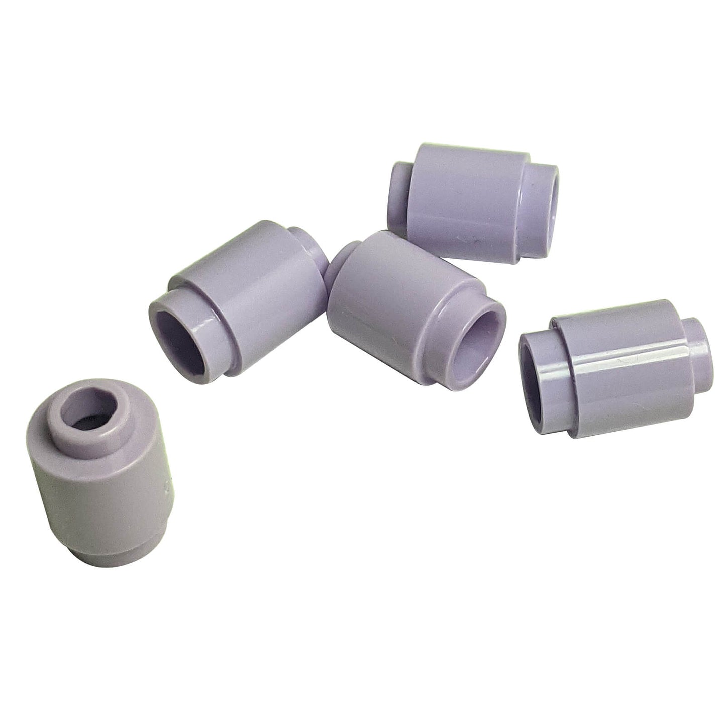 Lavender round 1 x 1 brick part 3062 with cylindrical shape for LEGO® building details and accents
