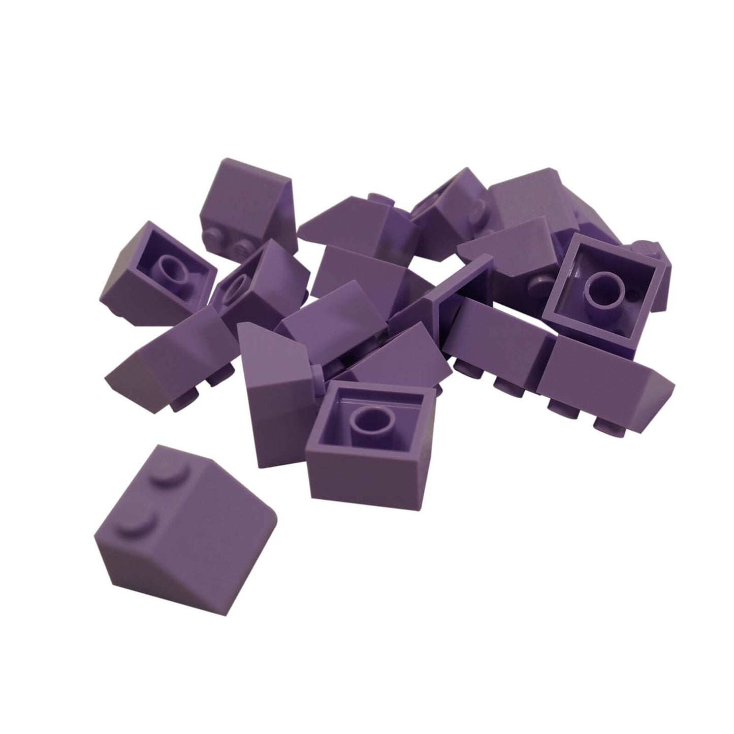 Lavender 45 degree slope brick 2 x 2 for angled builds, roofs and shaping
