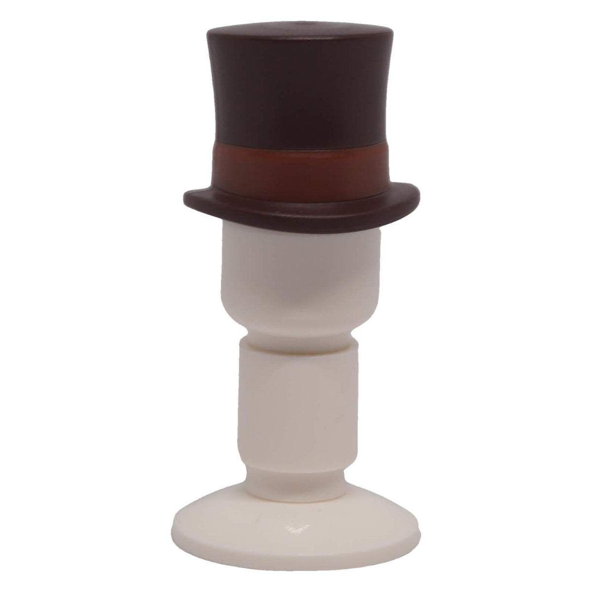 LEGO® 101777pb03 large top hat with molded reddish brown band back view